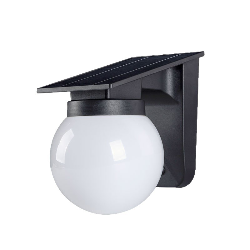 New cross-border solar decorative lamp, outdoor waterproof, courtyard landscape, villa garden decoration, spherical wall lamp Item Picture