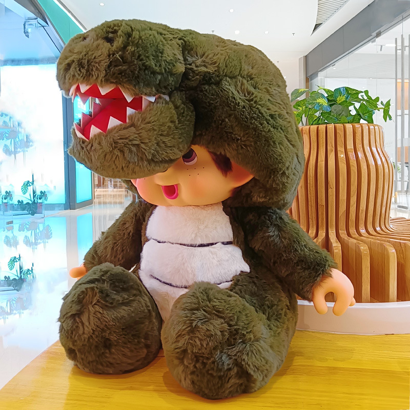 Mengqiqi 80CM animal-transformed large Stildy Doll, anime doll, Relaxing Bear Home Creative Bonnie details Picture