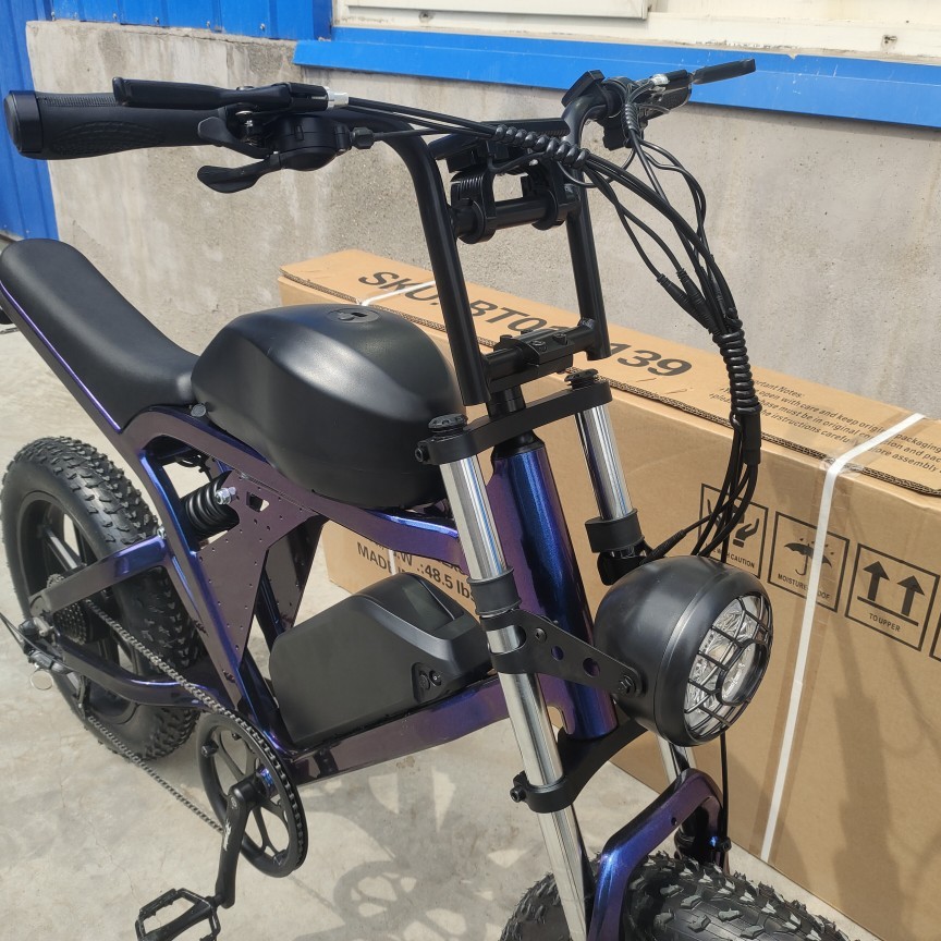 20-inch electric bicycle super73 integrated wheel lithium battery-powered 3.0 dual disc brake for beach and snow Specification image