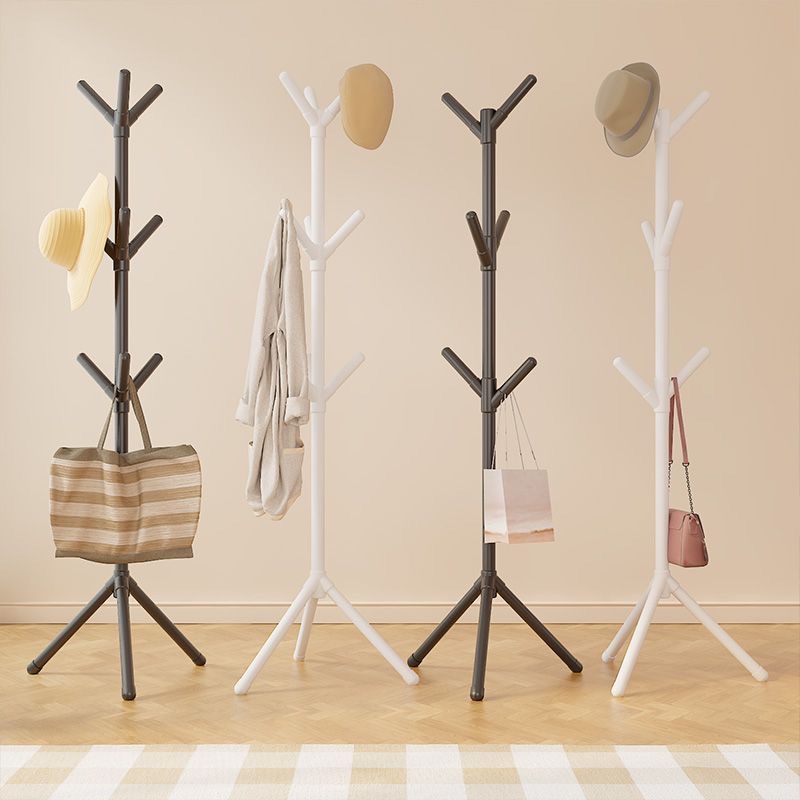 Wholesale of simple coat racks, tree-shaped floor-standing clothes hangers, bedroom household vertical clothes hanger rods, clothes hanging bags, storage racks Application Scenario