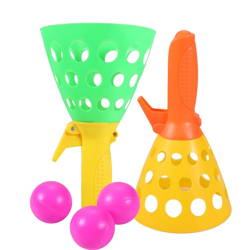 Parent-child interactive ball toys for boys and girls, educational and fun elastic throw and catch balls, double catapult and catch balls, children Item Picture