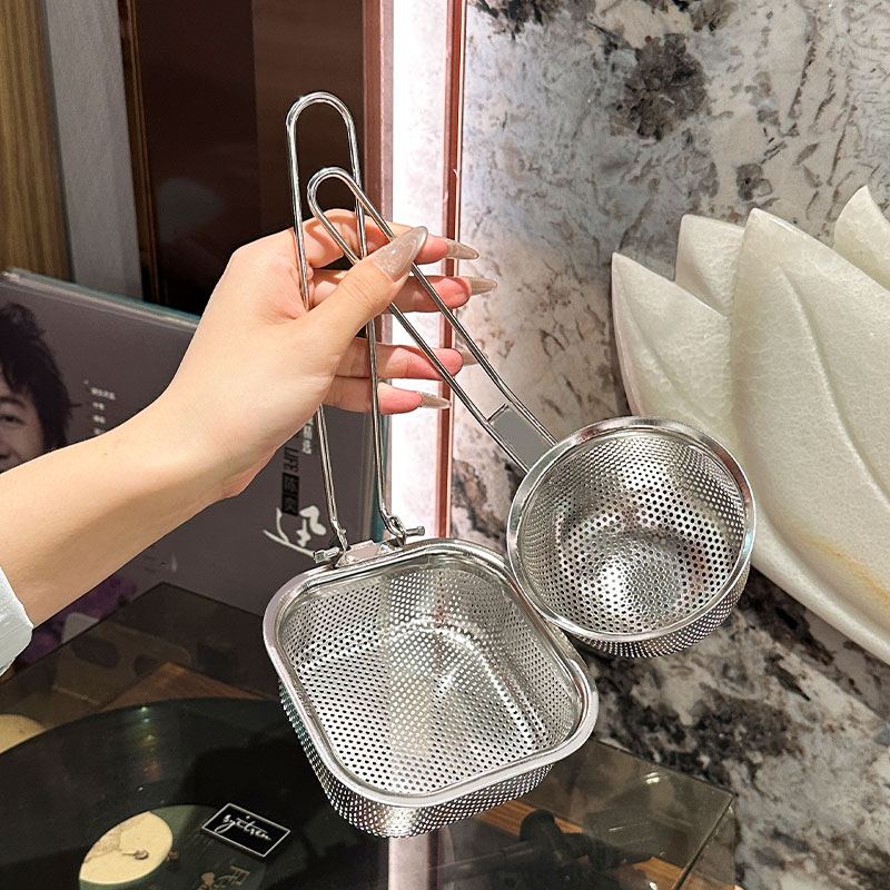 加工定制不锈钢火锅漏勺隔热捞勺煮面涮肉过滤筛定做滤勺隔热防烫