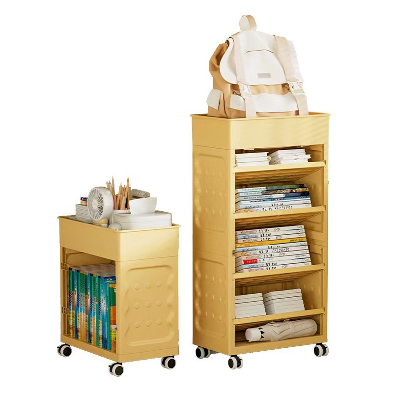 也雅书包置物架学生办公室收纳小推车带轮书架可动学生办公室批发详情图5
