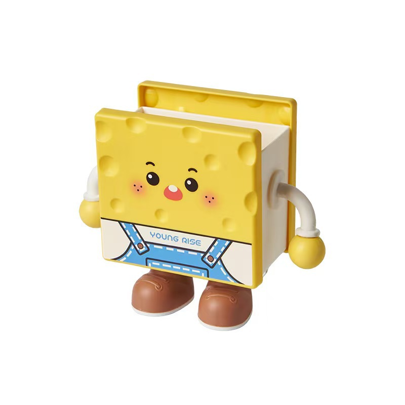 Creative and cute cheese bread cup, pen holder, desktop pen holder, mobile phone stand, office desktop storage bucket decoration Item Picture