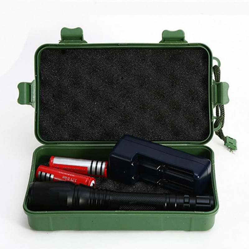 A New Cross-Border Pen-Buckle High-Intensity Rechargeable Flashlight With Led Dual-Segment T6 Long-Range Telescopic Zoom Flashlight, Featuring High Power Application Scenario