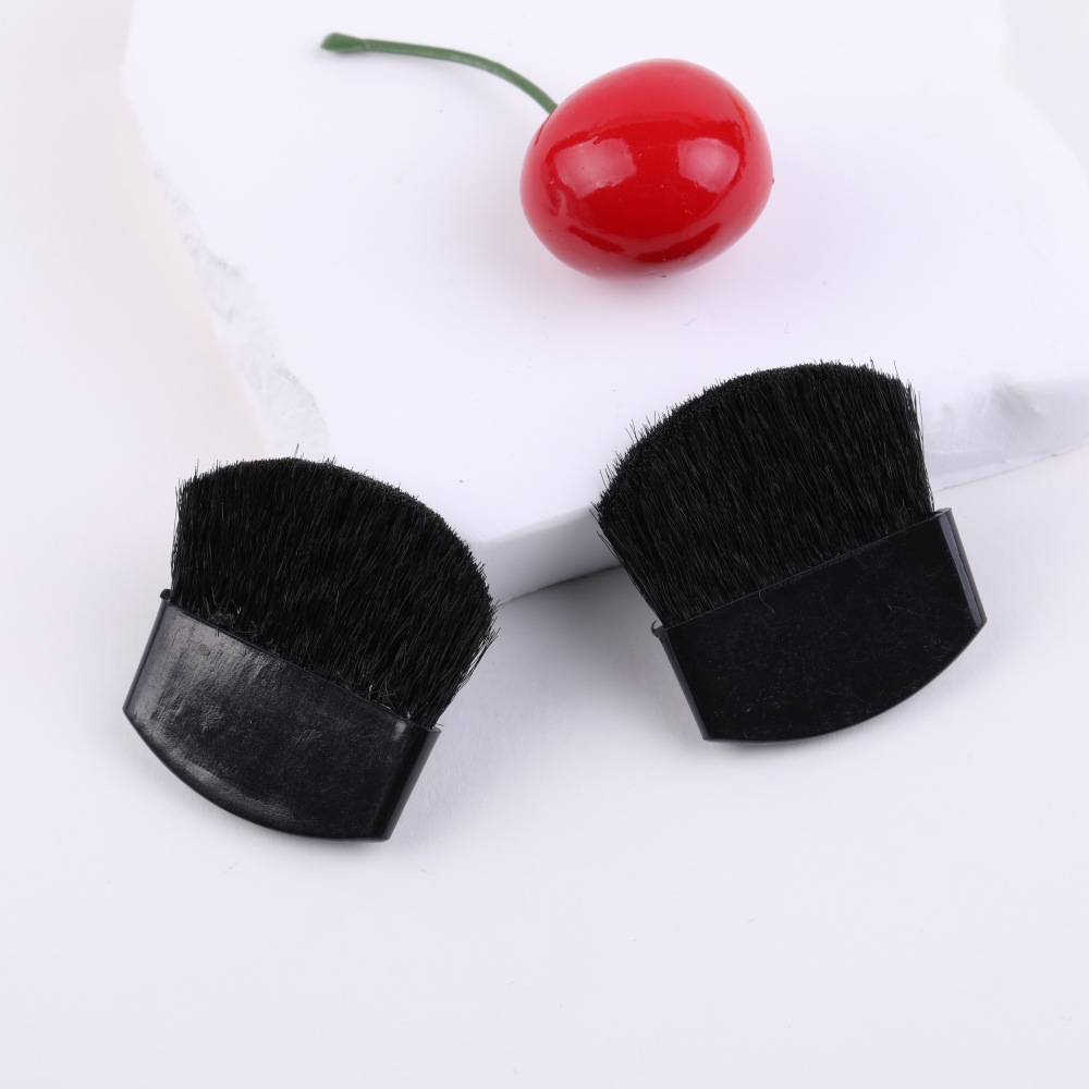 Manufacturer's makeup accessories: Brush, fiber bristle blush brush, beginner's blush flat brush, wholesale makeup brush, soft bristle details Picture
