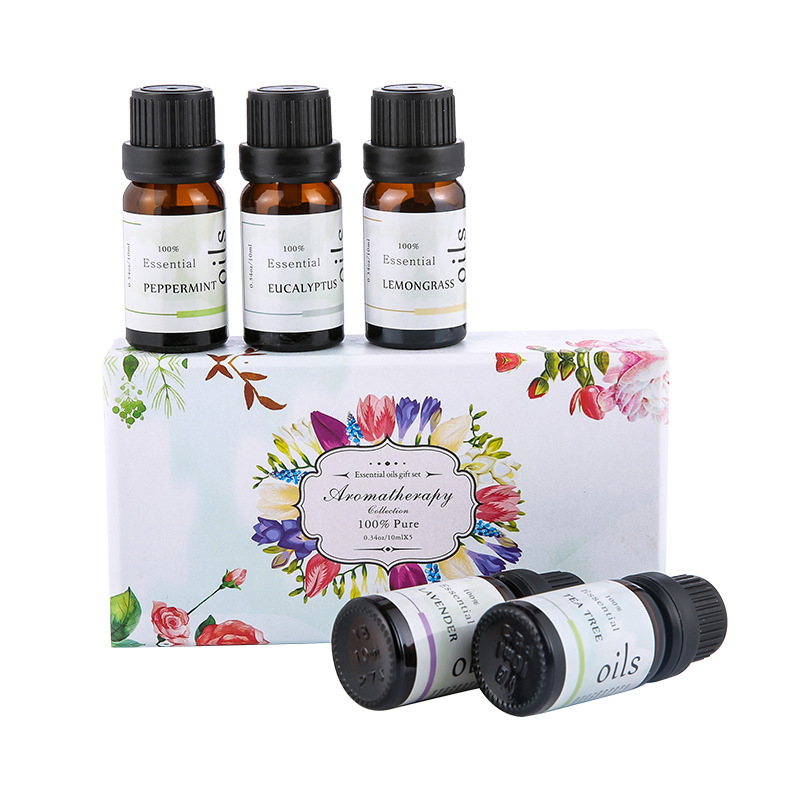 Foreign trade supermarket quality aromatherapy essential oil 10ml rose massage essential oil diffuser stone Humidifier single essential oil set Application Scenario