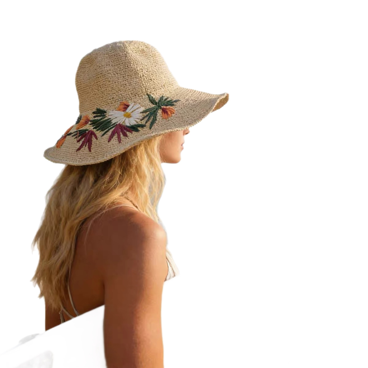 Beige trenzado gorra rubia mujer gorra de dormir hombre malla de esponja gorra de entrenamiento militar casual sombrero versátil Item Picture