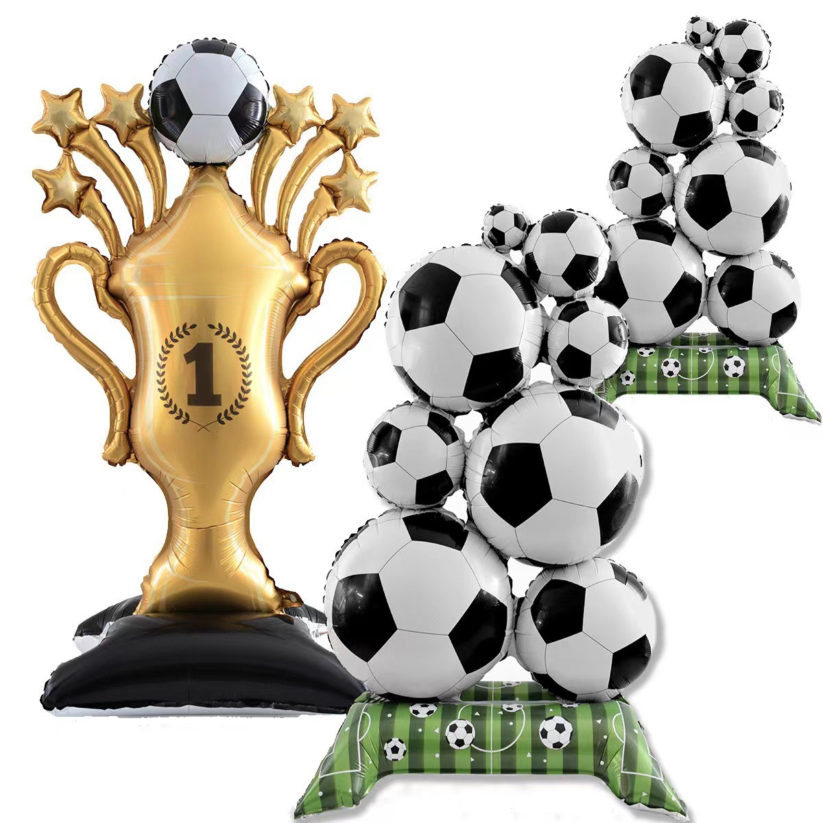 كأس كأس العالم لكرة القدم لبطولة العالم لكرة القدم لعام 2026 لكرة القدم، قام المشجعون بالمناطيد الغشائية المصنوعة من الألمنيوم details Picture