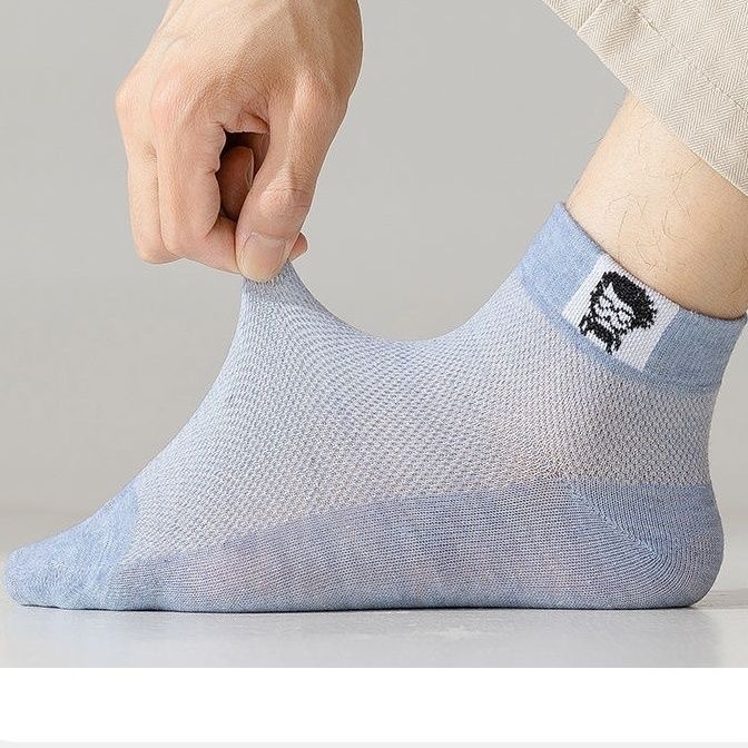 Zhuji socks Men's short socks Summer thin all-cotton men's socks anti-odor and sweat-absorbing summer factory direct sales wholesale details Picture