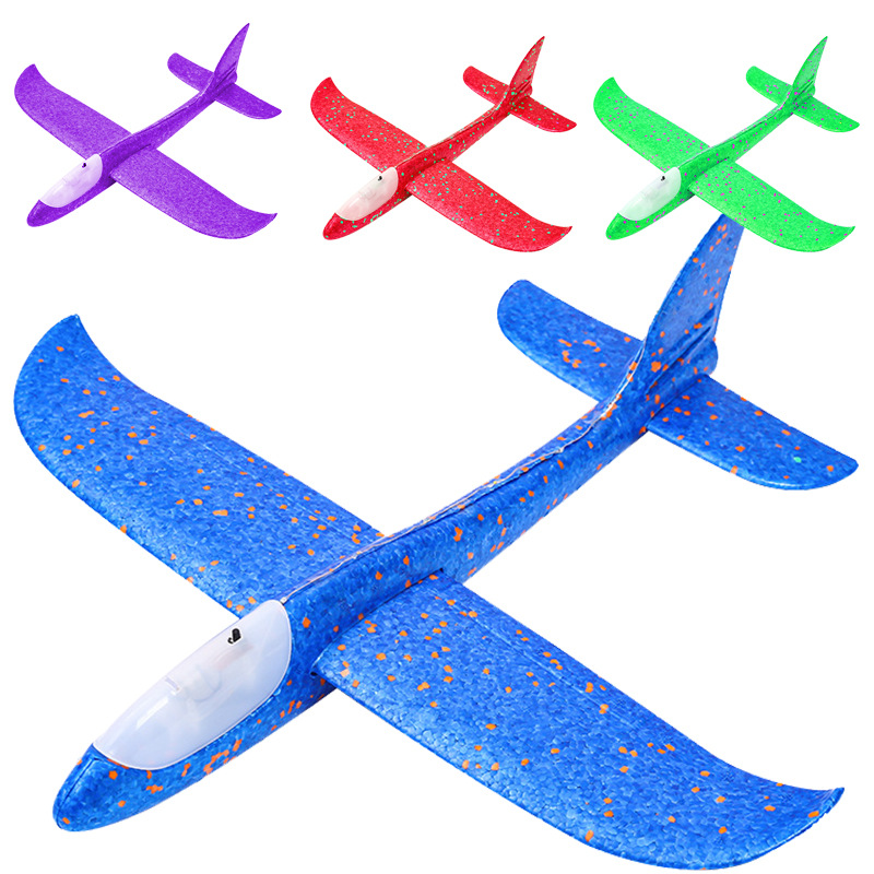 The new large-sized stunt double-hole EPP foam aircraft is selling well. It's a spinning throw full-body luminous hand-thrown aircraft Item Picture
