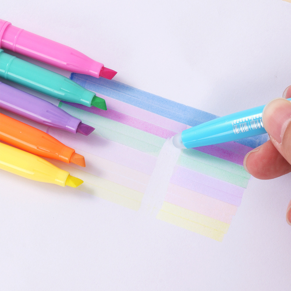 Cross-border exclusive Highlighter Erasable multi-color thermal friction fading marker pen Thermal erasable rubbing Highlighter details Picture