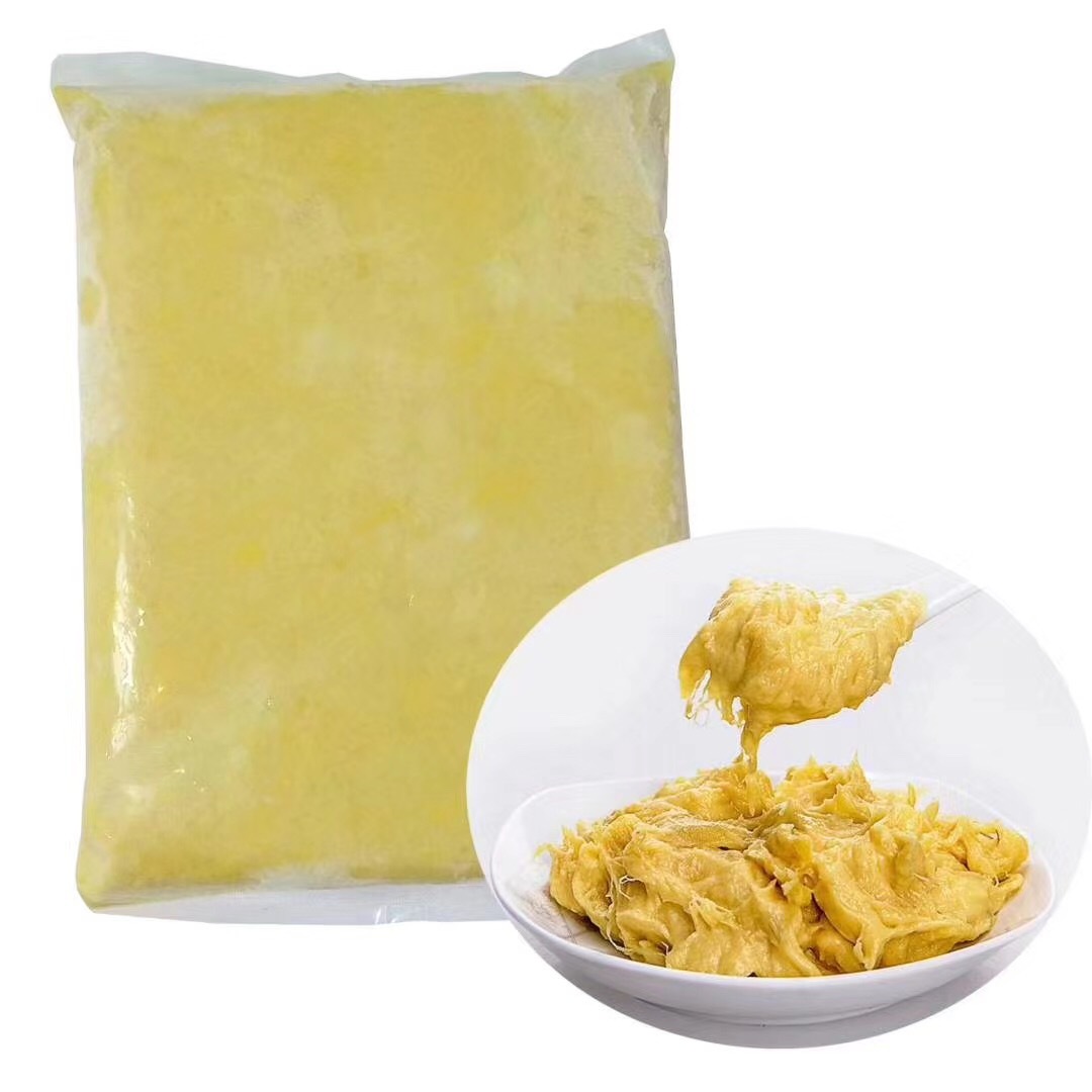 Fresh, original imported Sultan King durian flesh from Malaysia, frozen durian puree D24 fruit puree source manufacturer Specification image