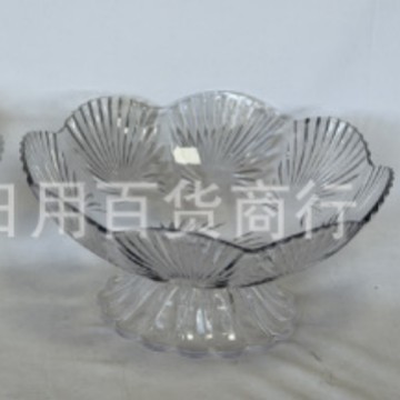 طبق فاكهة من البلاستيك مع أرجل بيضاء وذهبية Specification image