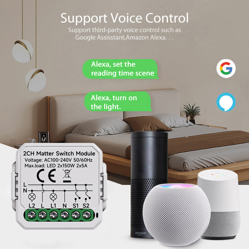 Matter Smart Switch Module, smart gateway switch, bathroom heater, smart switch, smart switcher Application Scenario