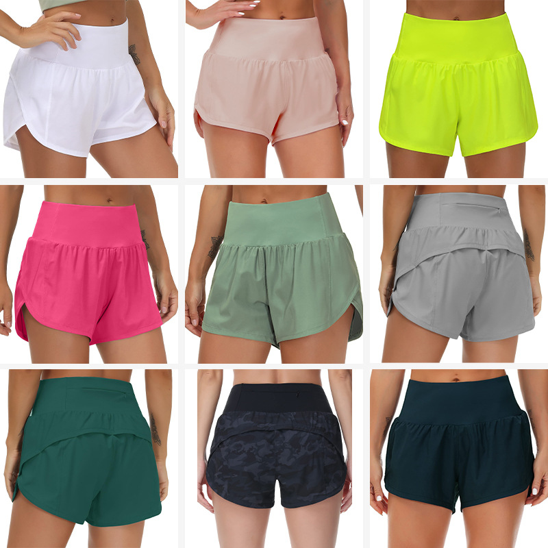Two loose and casual high-waisted running shorts are the best-selling women's shorts on Amazon Cross-border Trade in 2024 details Picture