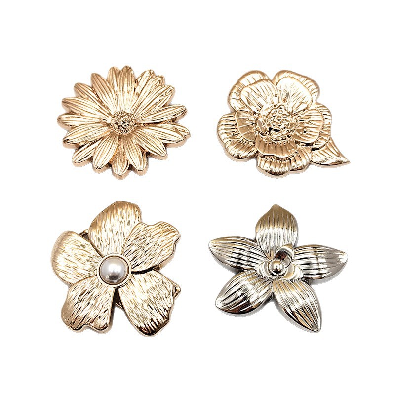 Three-dimensional flower bikini, metal accessories, swimsuit, silk scarf, shoulder strap, adjustable buckle, coat, decorative buckle, clothing Item Picture