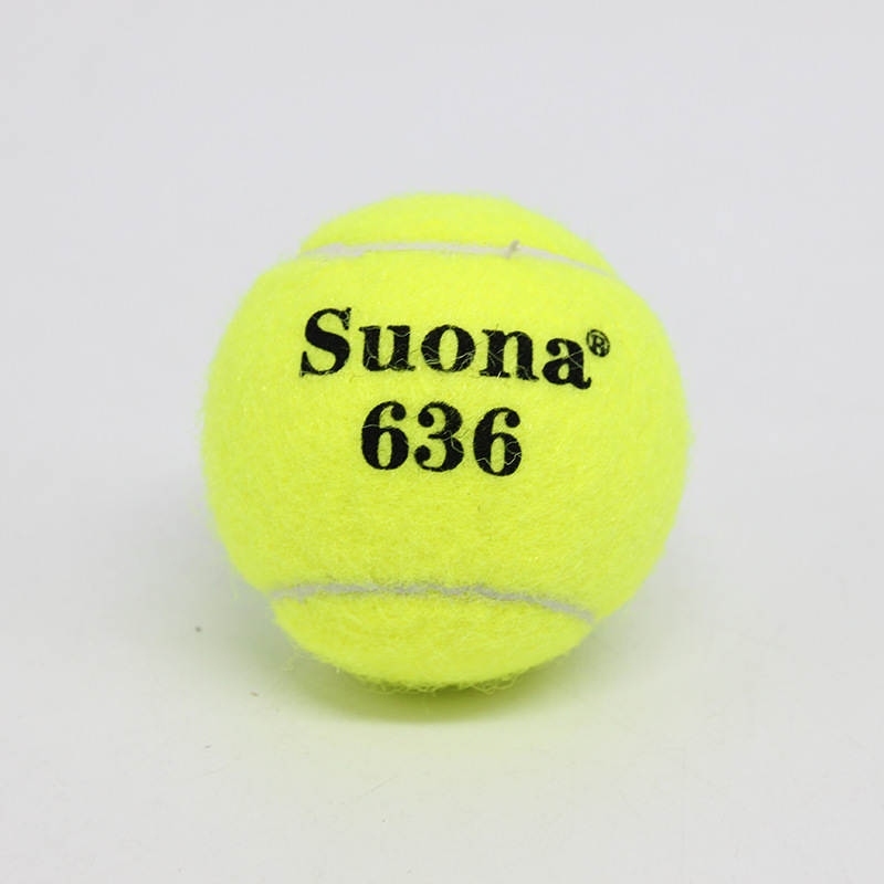 厂家直销网球批发训练比赛专用橡胶网球毛呢化纤无压袋装现货供应细节图