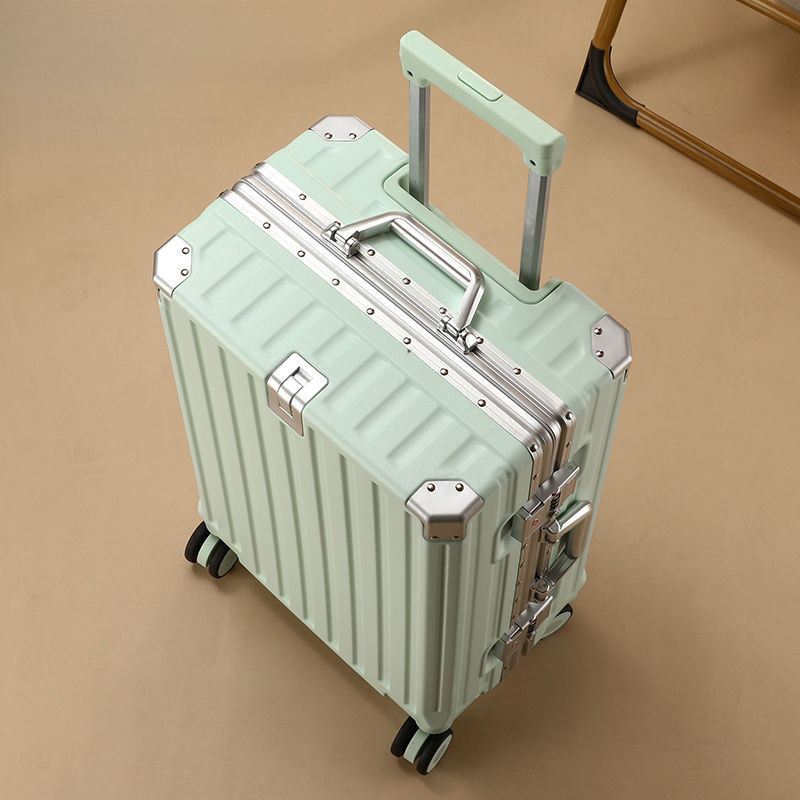 行李箱大容量铝框拉杆箱男女学生万向轮结实耐用旅行箱密码箱产品图