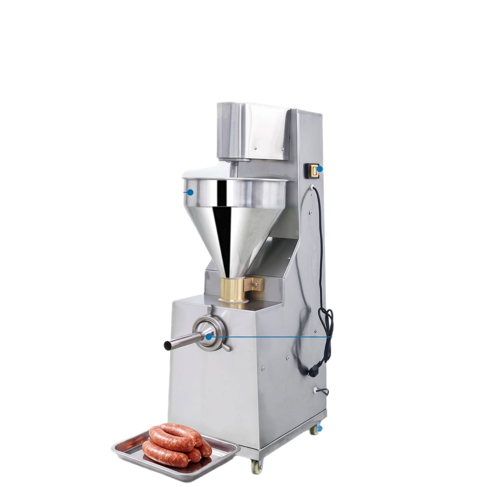 Commercial fully automatic vertical sausage filling machine, stainless steel sausage filling machine, red sausage and cured sausage processing food equipment manufacturer Item Picture