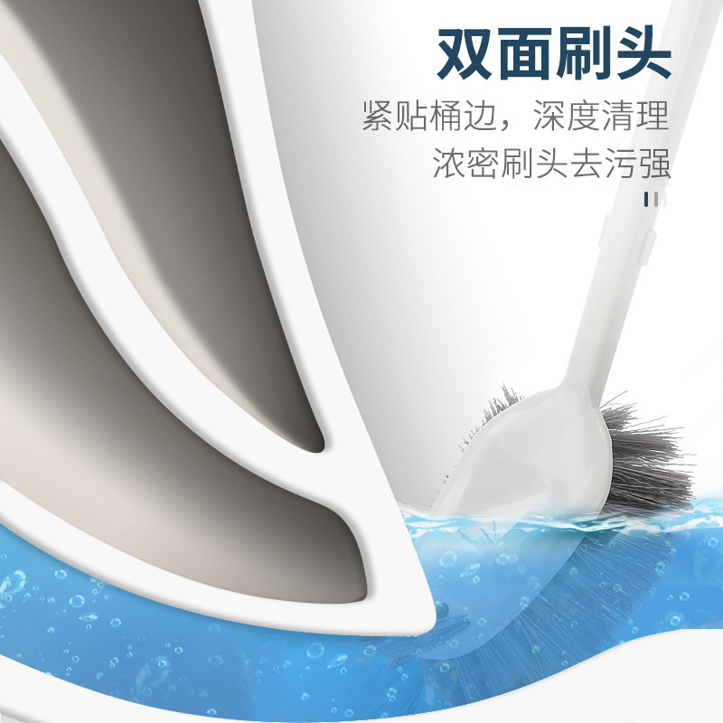卫生间清洁刷洗厕所蹲坑刷子洁厕刷马桶刷多用刷加液设计长柄清洁产品图