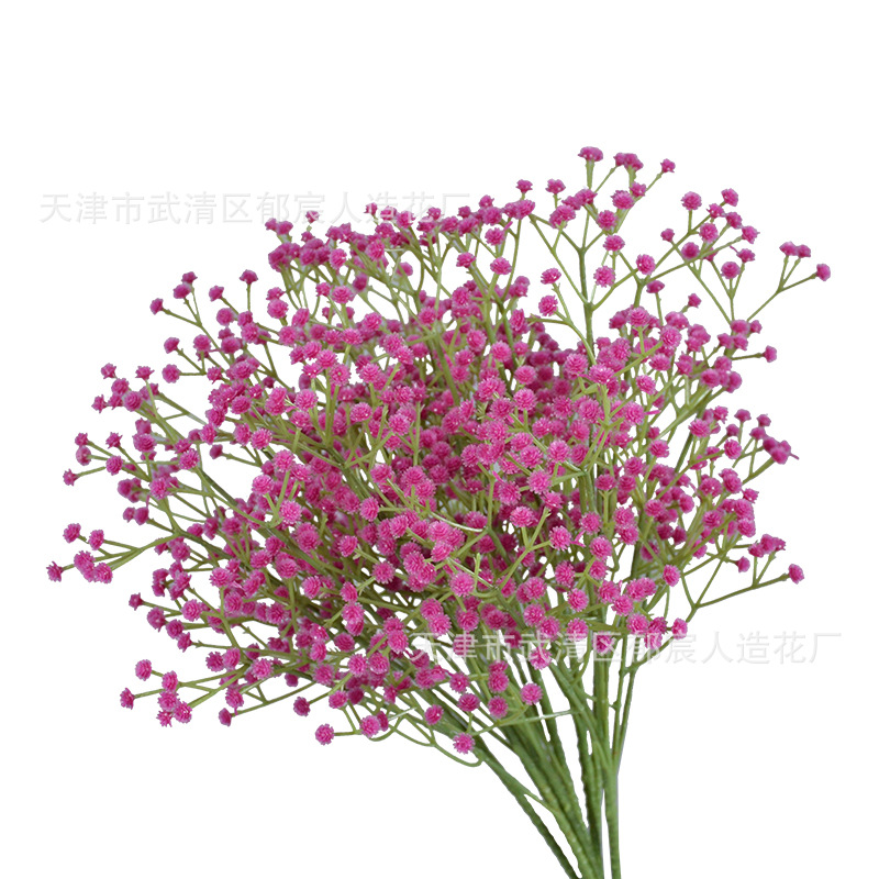 仿真塑料满天星批发森系伴娘花环插花婚礼现场布置拍摄道具手捧花白底实物图