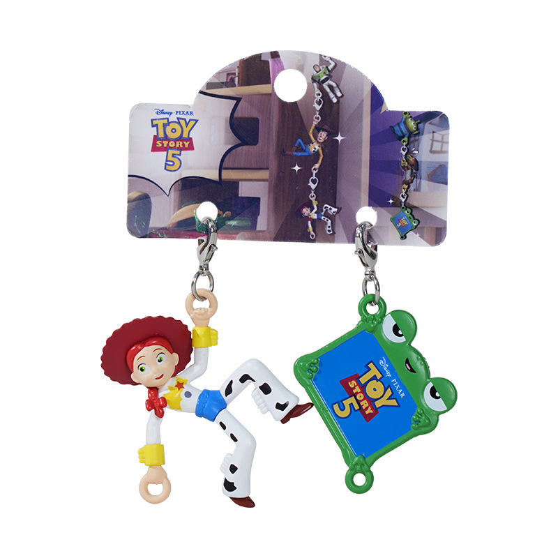 Official Toy Story Buzz Lightyear climbing keychain cartoon cute Woody doll schoolbag pendant Item Picture