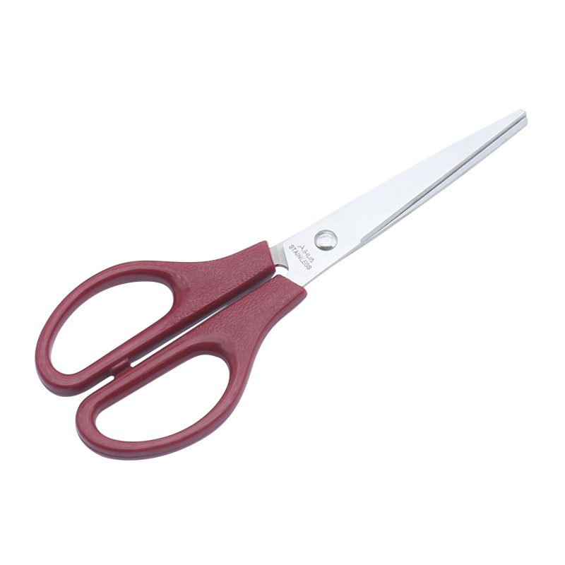 Stainless steel household scissors, ABS handle, universal scissors, office hand-cut scissors, student simple scissors wholesale Specification image