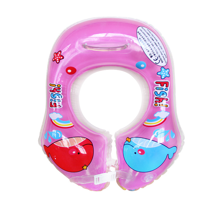 虹雨新品儿童充气游泳圈婴儿腋下圈游泳圈PVC救生圈腋下圈批发白底实物图