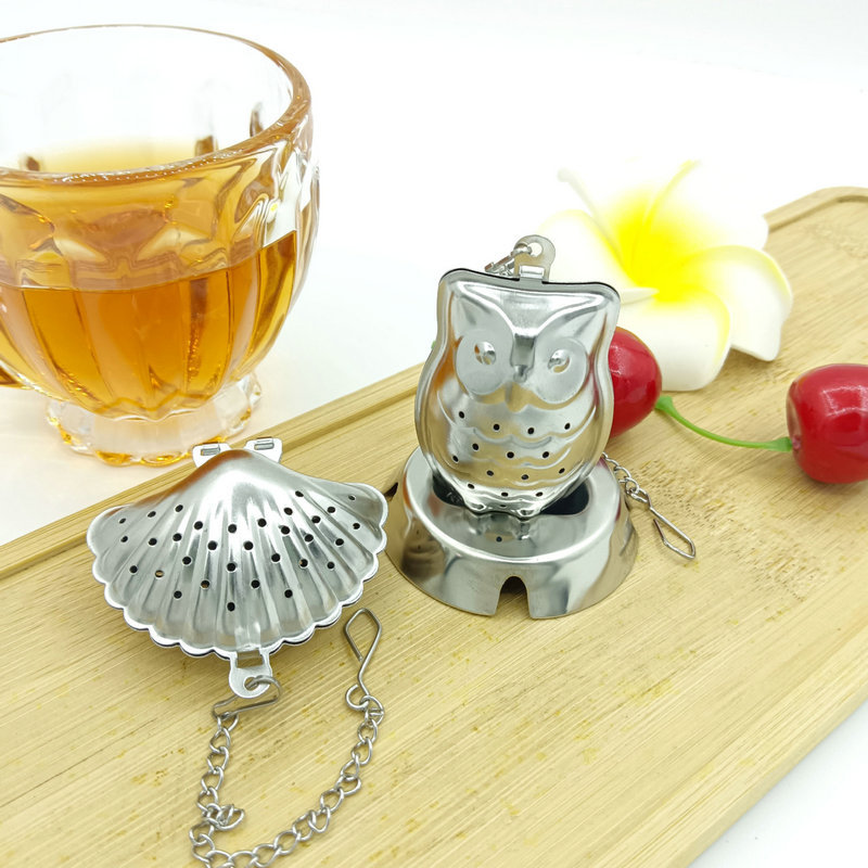 Wholesale 304 stainless steel tea strainer, tea marinade filter, hanging creative tea filter, tea filter, tea brewing tool details Picture