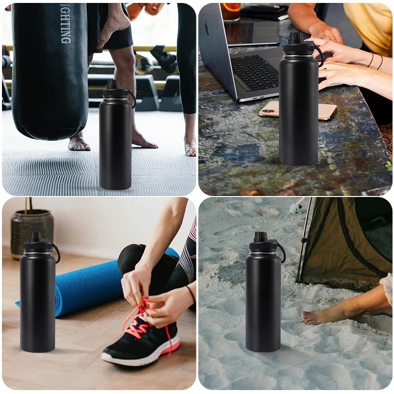 Crossborder 304 acero inoxidable jarra espacial portátil manija de gran capacidad de doble capa de vacío vaso de aislamiento para deportes al aire libre taza de agua Application Scenario