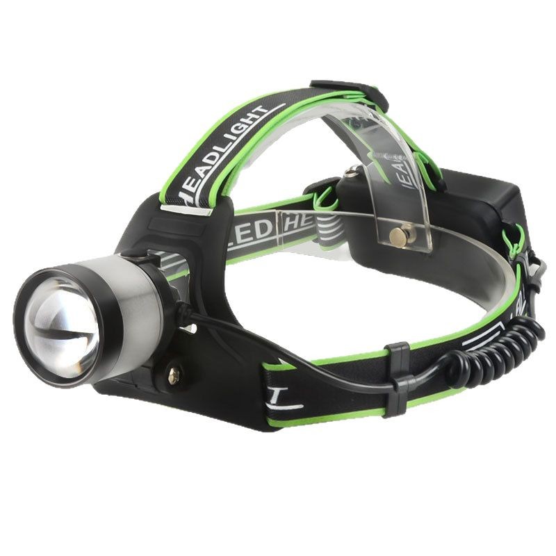 New white laser headlamp led outdoor lightweight hiking and cycling light, multi-functional strong light head wearable night fishing light Application Scenario
