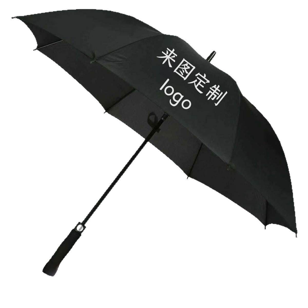 Customized logo printed business gift umbrellas, long-handled straight golf umbrellas, all-weather and all-weather sunshades Item Picture