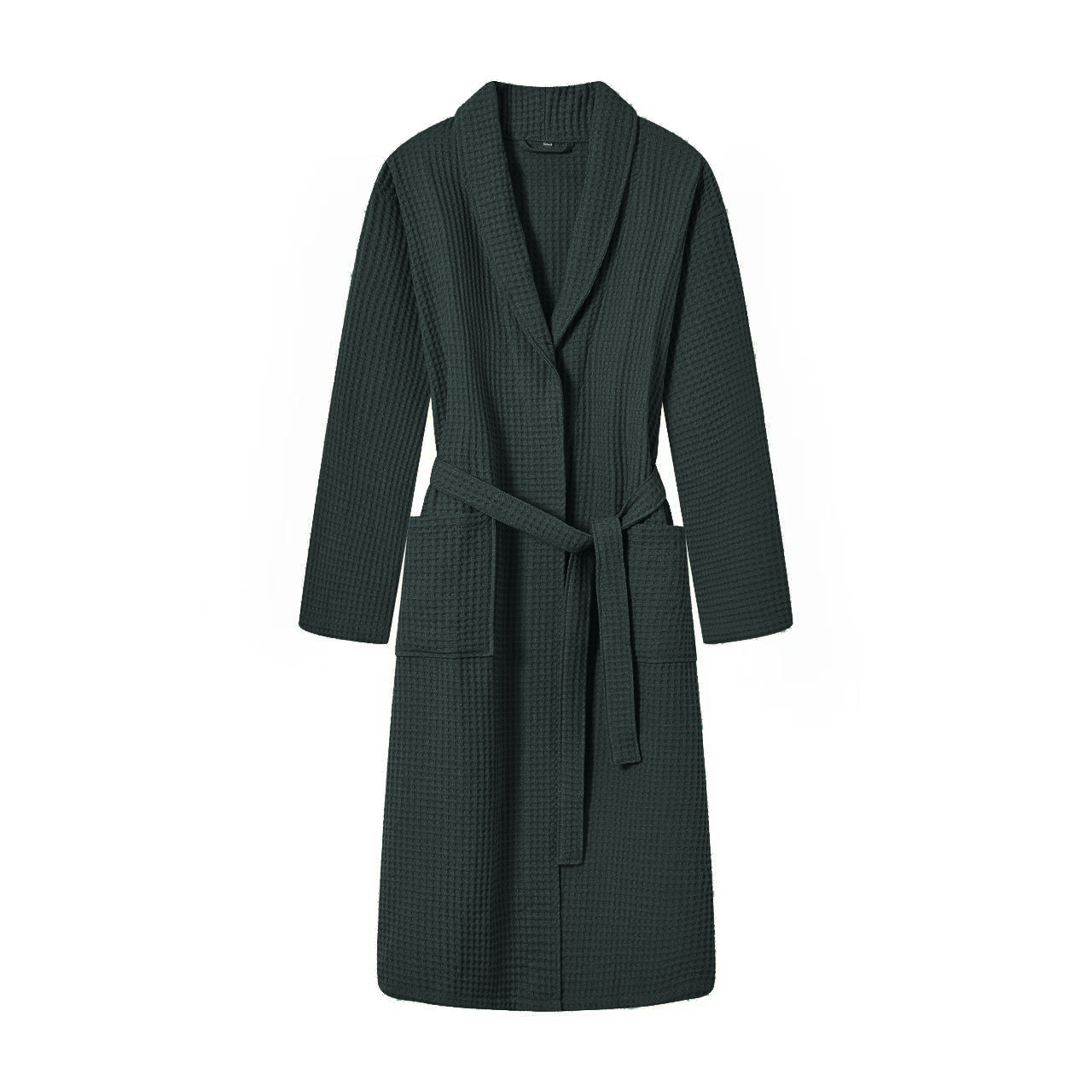 New cross-border pure cotton bathrobes for spring and autumn, Waffle long bathrobes, wholesale of all-cotton bathrobes for couples in homestays and hotels Specification image