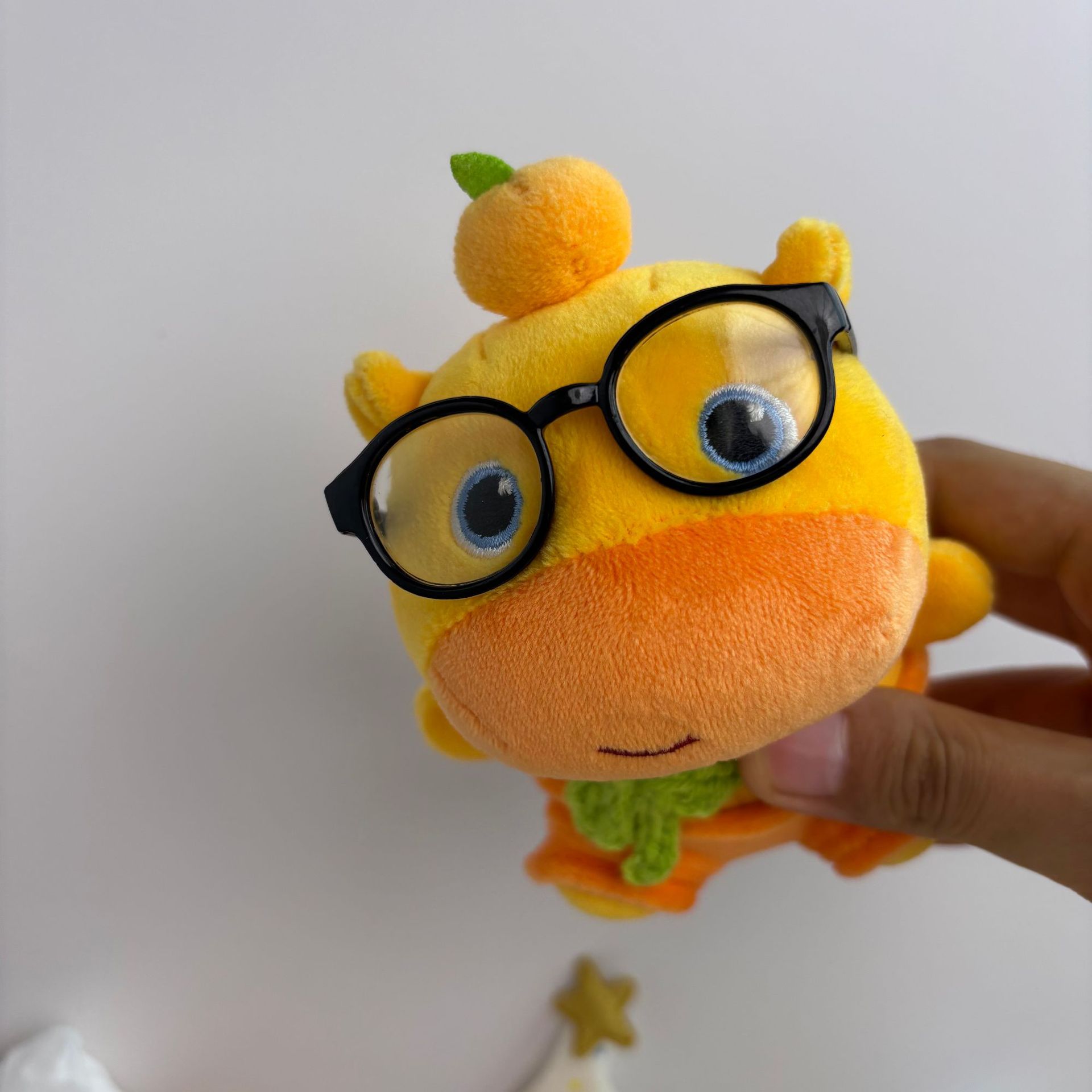 【 With Lenses 】 Capybara Lulu Glasses Baby Dress 10Cm Baby Dress Cotton Doll Self-Mocking Bear 10Cm Baby Dress details Picture