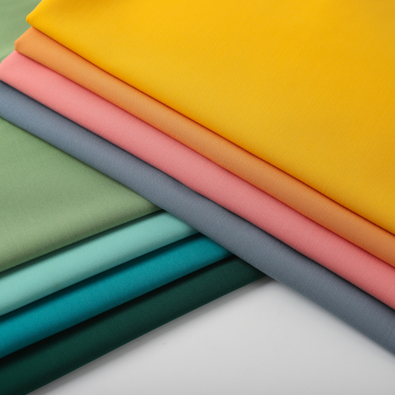 109-color twill stretch tr fabric spring and summer dress, professional wear, tweed plain TR suit fabric in stock Specification image