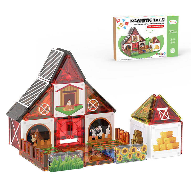 Amazon's best-selling magnetic tile children's toys, magnetic building blocks STEM educational toys for children aged 3 to 12 Specification image