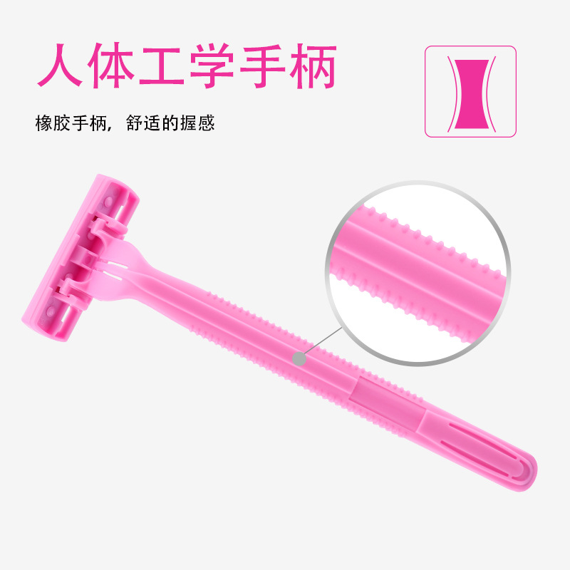 New three-layer razor manufacturer wholesale hotel supplies Pearl Max manual shaving razor Old-fashioned shaver Application Scenario