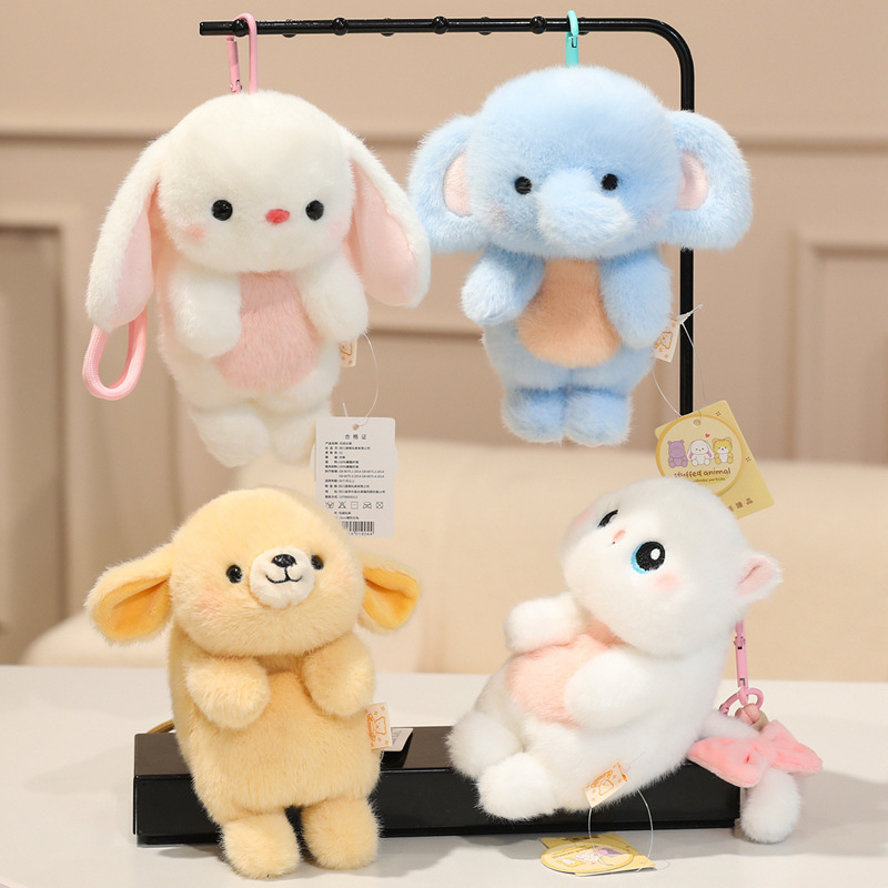 Fragrance, cool, Q-cute plush pendant, adorable cat, penguin plush toy, rabbit doll, bag, key, gift Specification image