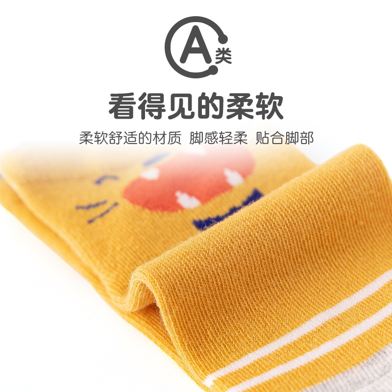 Baby socks, spring and autumn thin style baby socks, anti-slip cartoon newborn socks wholesale, 0-6 months old children's socks Application Scenario