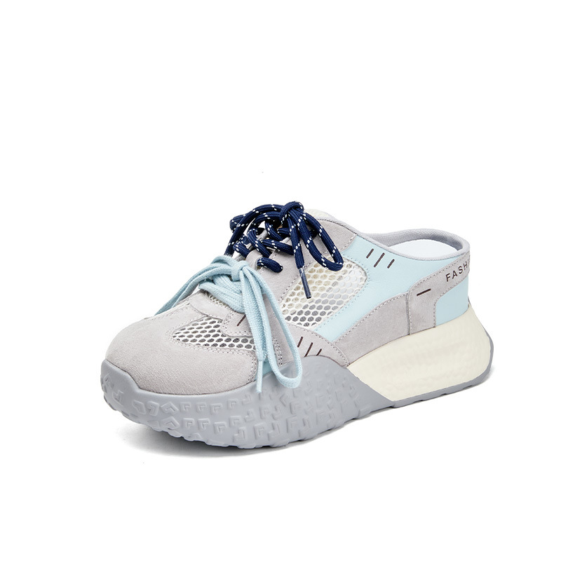The 2025 new summer thick-soled dad shoes with breathable mesh and height-increasing design can be worn on one foot. The Forrest Gump shoes are versatile for women Item Picture