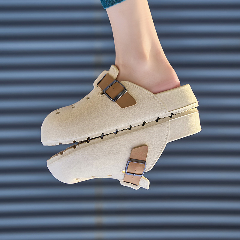 Boken Wind Tunnel Shoes Women's 2025 Summer New Style, thick-soled anti-slip, comfortable to wear outside with a snug feel, home outerwear, flip-flops Application Scenario