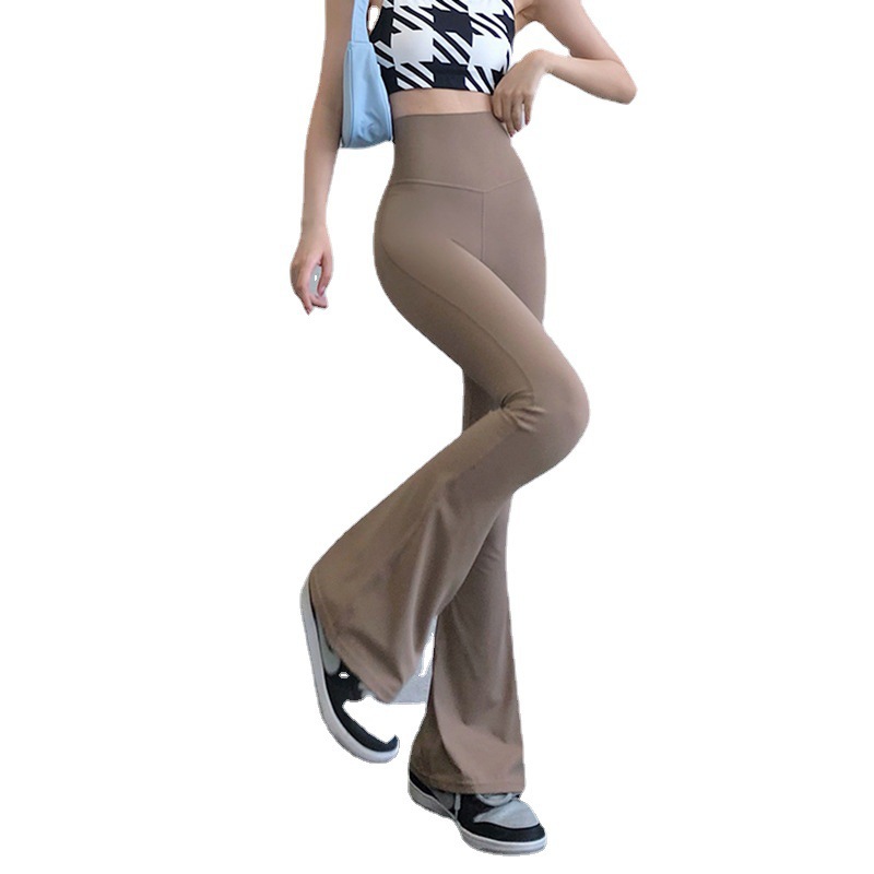 Hao Qian Chunqiu La Yoga Pants Women's thin high-waisted, belt-cinching, hip-lifting, slimming shark pants and Barbie pants Item Picture