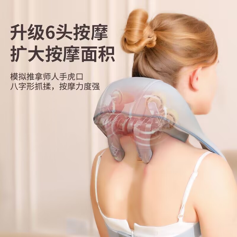 Cross-border shoulder and neck massager, cervical massager, massage the trapezius muscle of the shoulder, cervical multi-functional heating simulation human hand Specification image