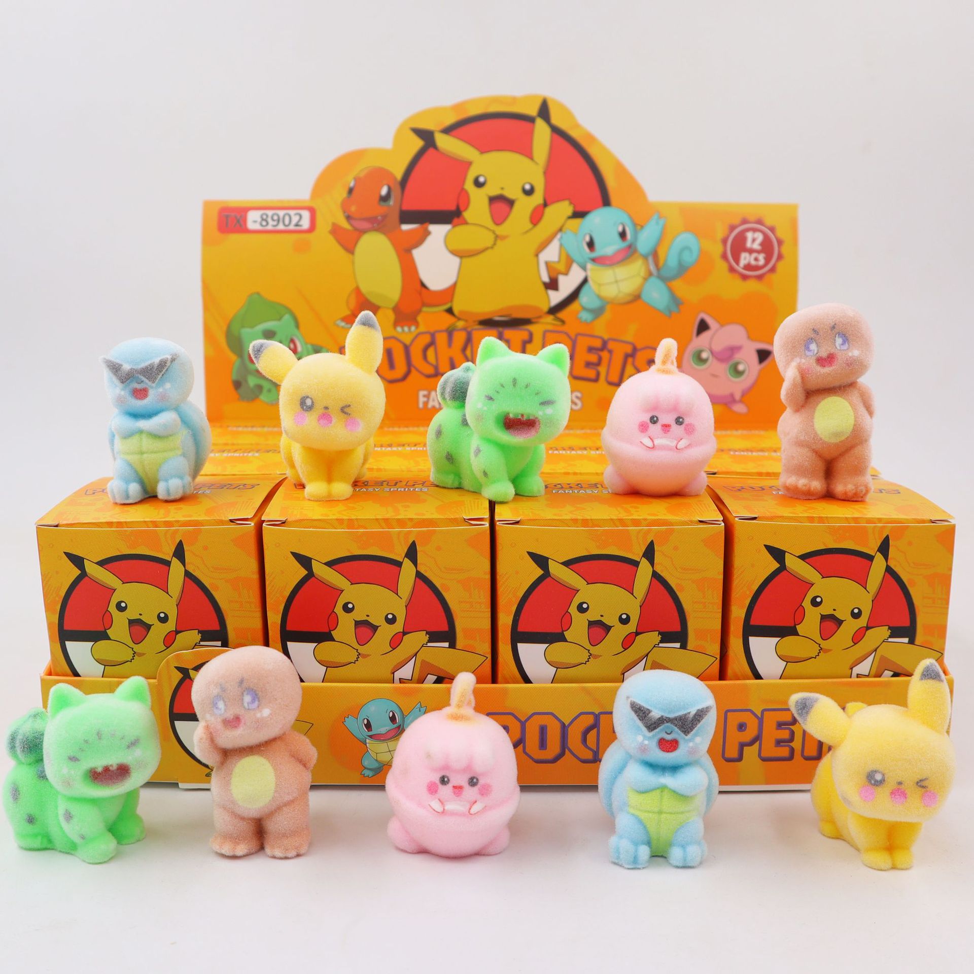 六一儿童玩具神奇宝贝盲盒卡皮巴拉潮玩公仔树脂摆件盲袋萌粒手办