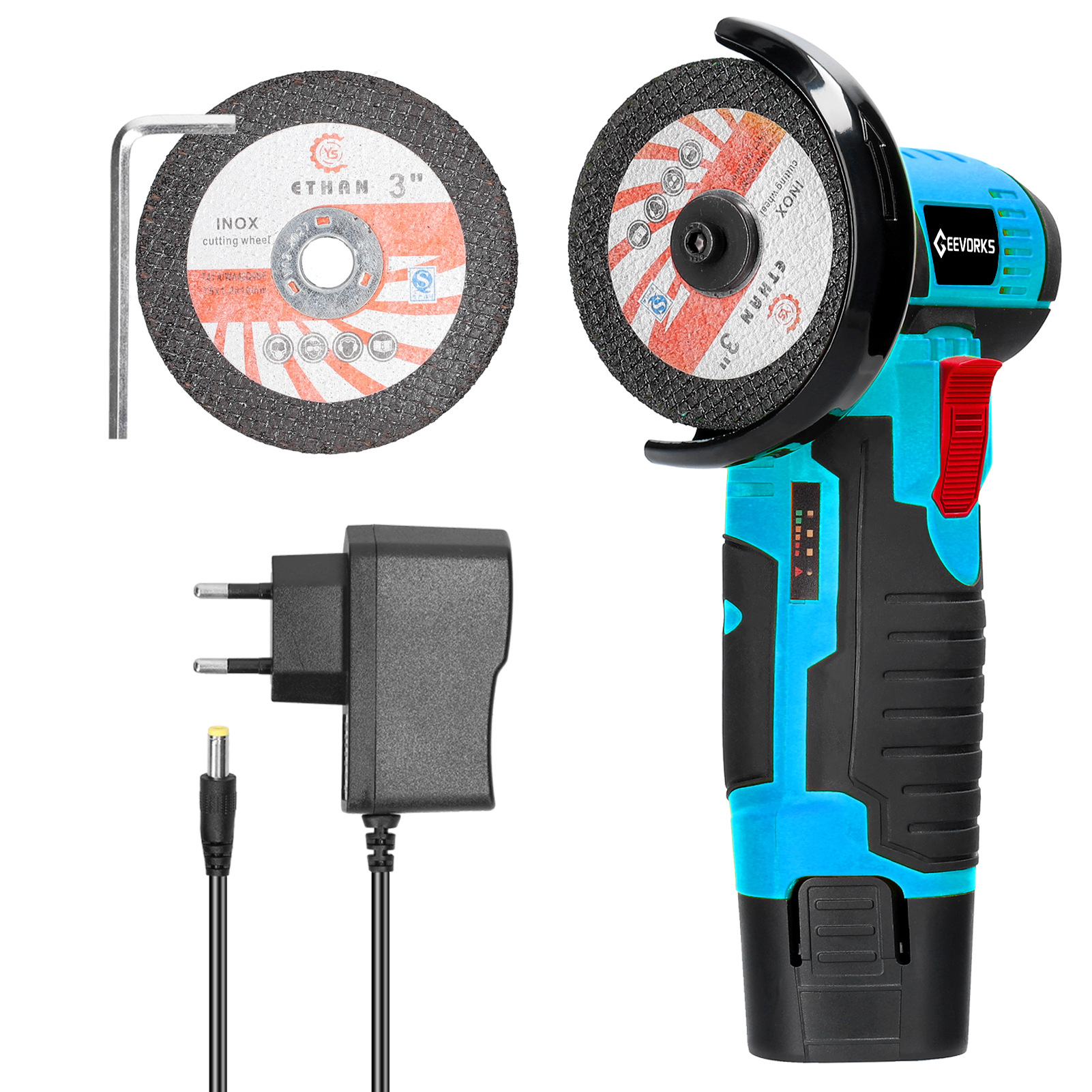 E24107 small Angle grinder 12V Application Scenario