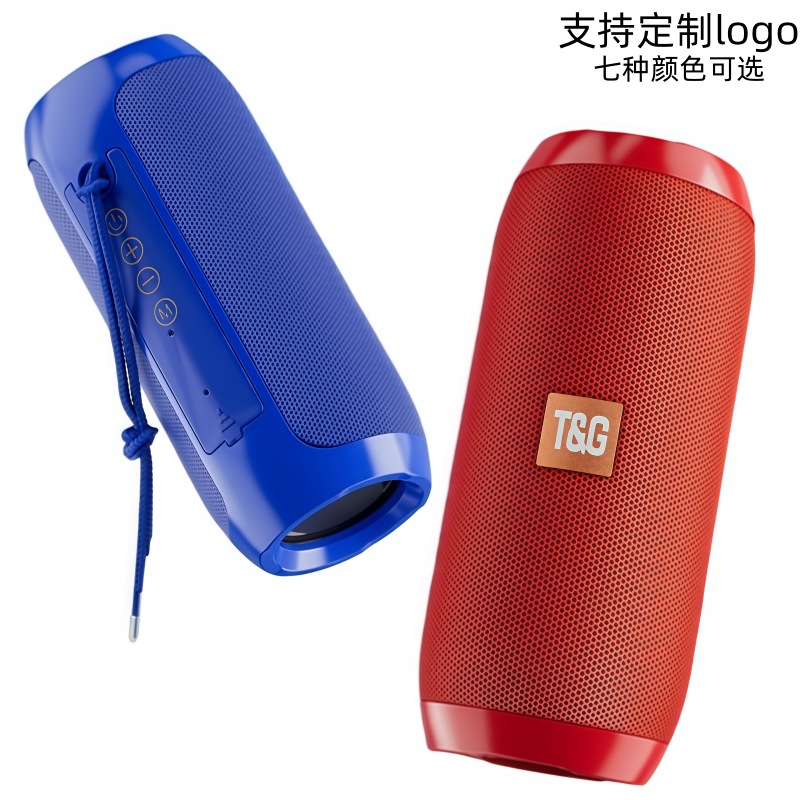Cross-border TG117 Fabric Bluetooth Speaker, portable outdoor card-inserting subwoofer, small speaker, home wireless speaker Item Picture