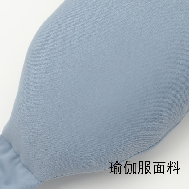 Simple and modern business solid-color cotton-filled U-shaped pillow, Kanglewu feather silk cotton travel neck pillow, multi-functional neck pillow Specification image