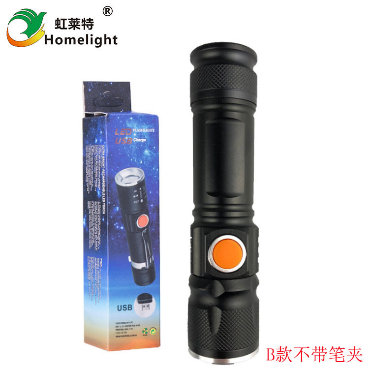 Hot501 Old Model Portable Led High-Intensity Charging Home Usb Mini Flashlight, Mini Mountain Bike T6 Headlight Application Scenario