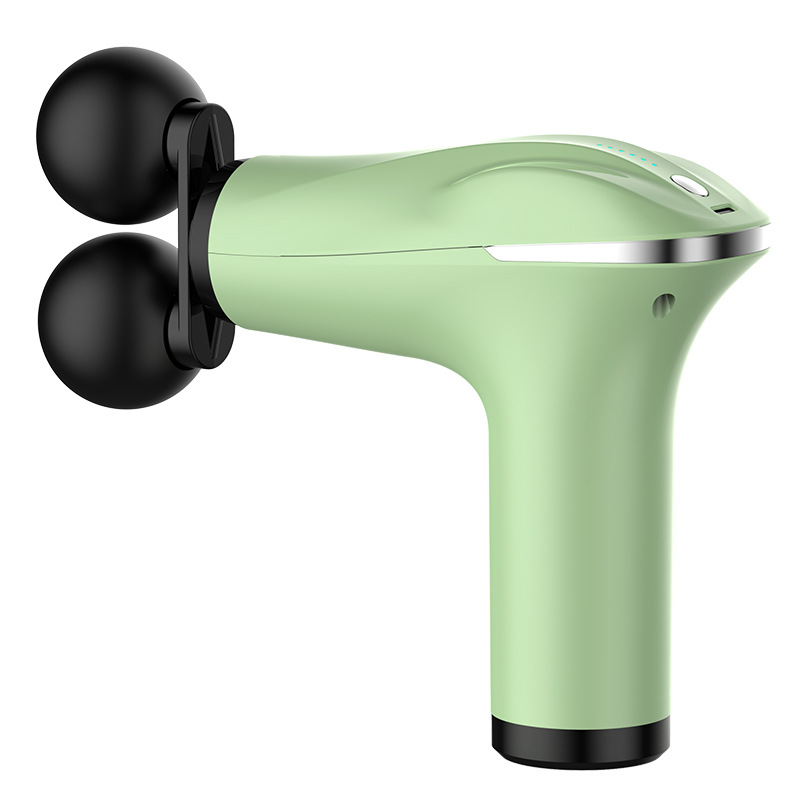 Double-headed mini fascia gun, muscle relaxation and fitness massager, direct supply from the manufacturer. Cross-border home massage gun fascia snatching details Picture